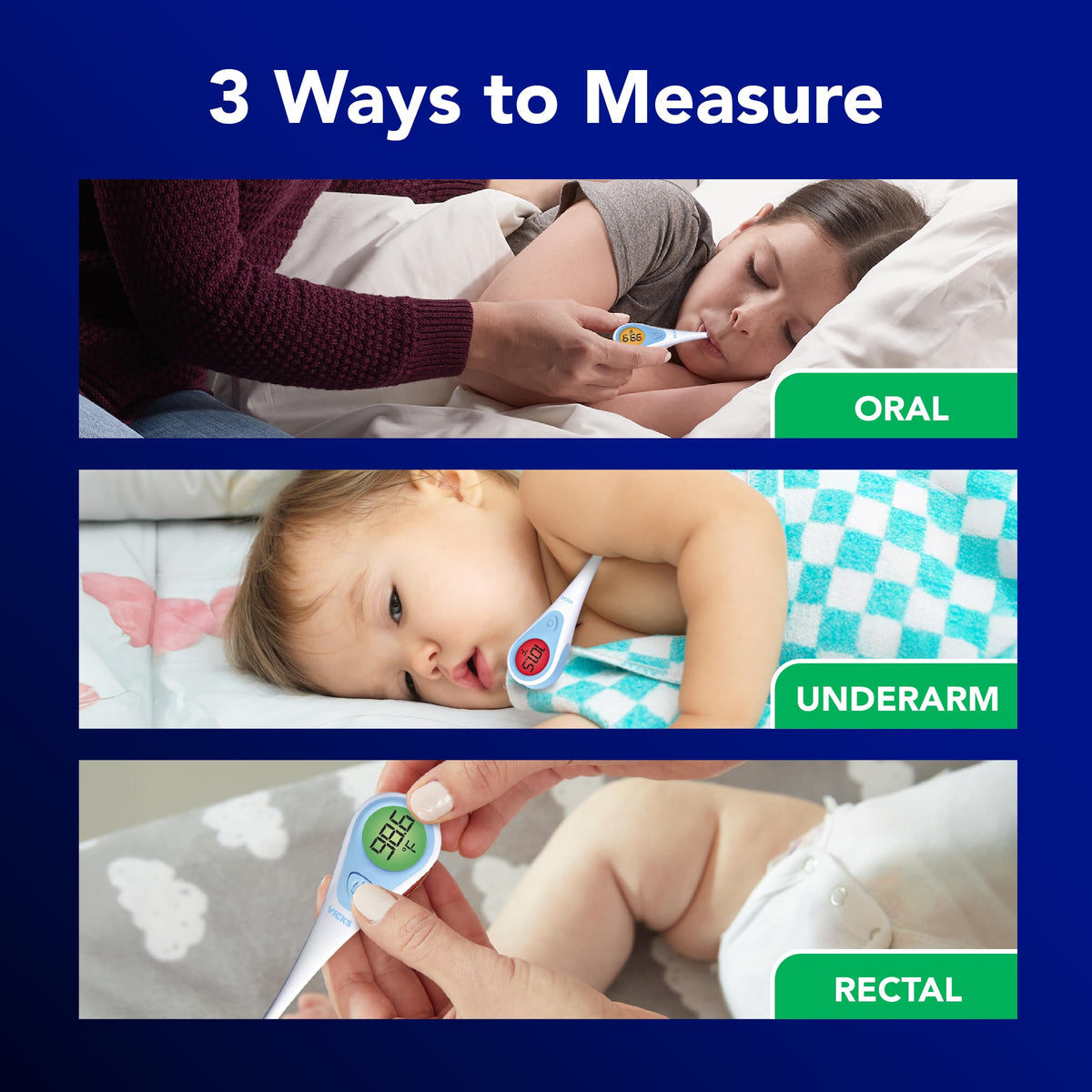 Digital Thermometer, Pack of 2 E7653