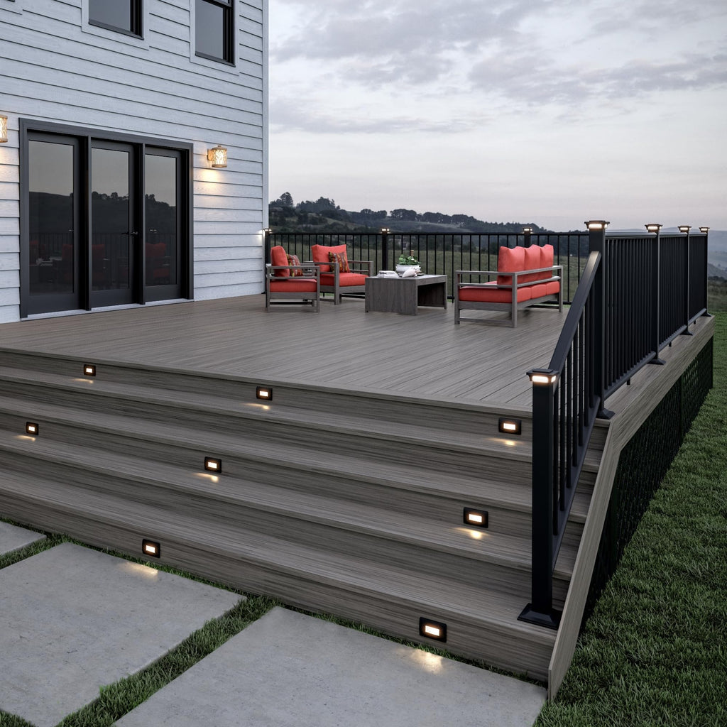 Aluminum Textured Black Line Rail Kit H168