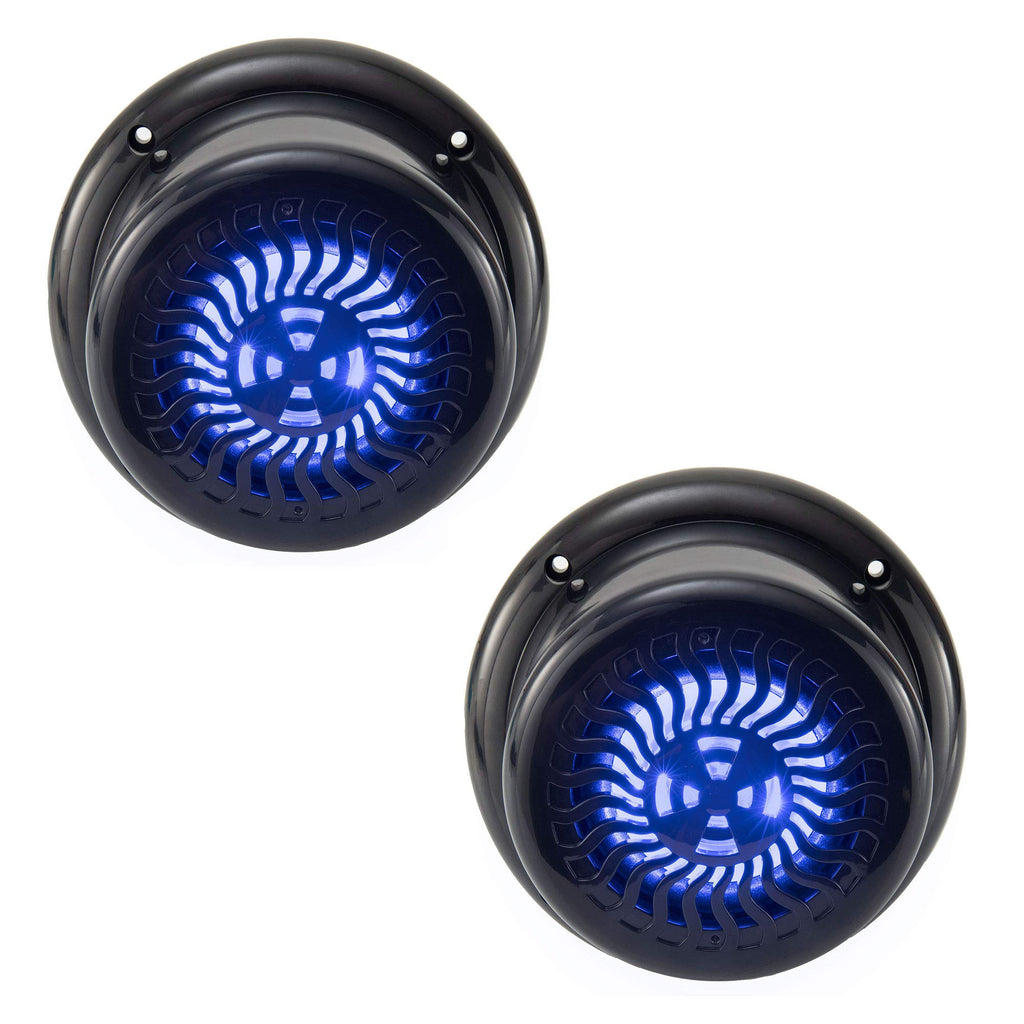 2 Pack 5.25" Black Flush Mount Speakers N200803