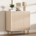 Oak Fluted Sideboard Storage Cabinet with 2 Doors Q743313