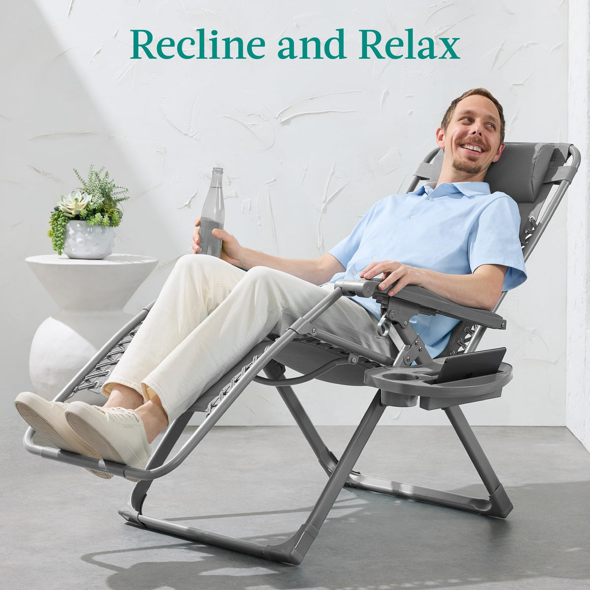 Zero Gravity Chair Recliner Dove Gray O948