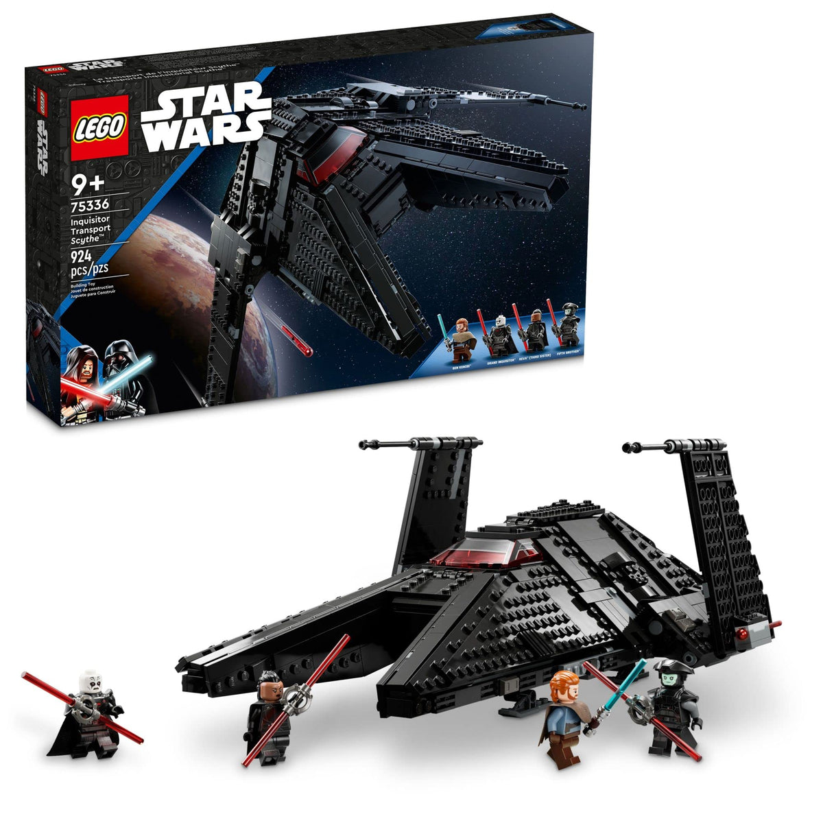 Buildable Toy Starship with Blue and Double-Bladed Red Lightsabers Z528524