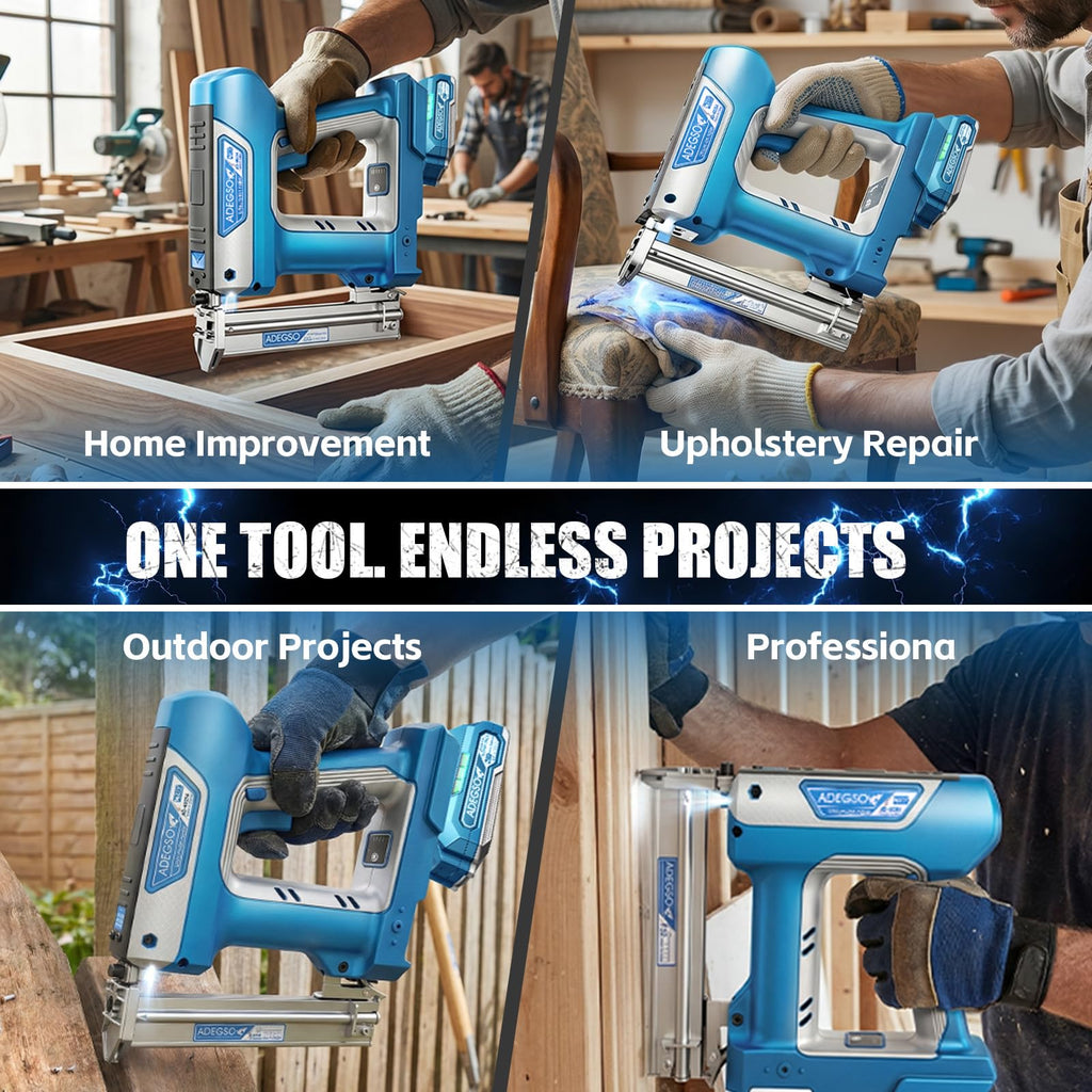 18 Gauge 2-in-1 Cordless Brad Nailer Stapler P28985