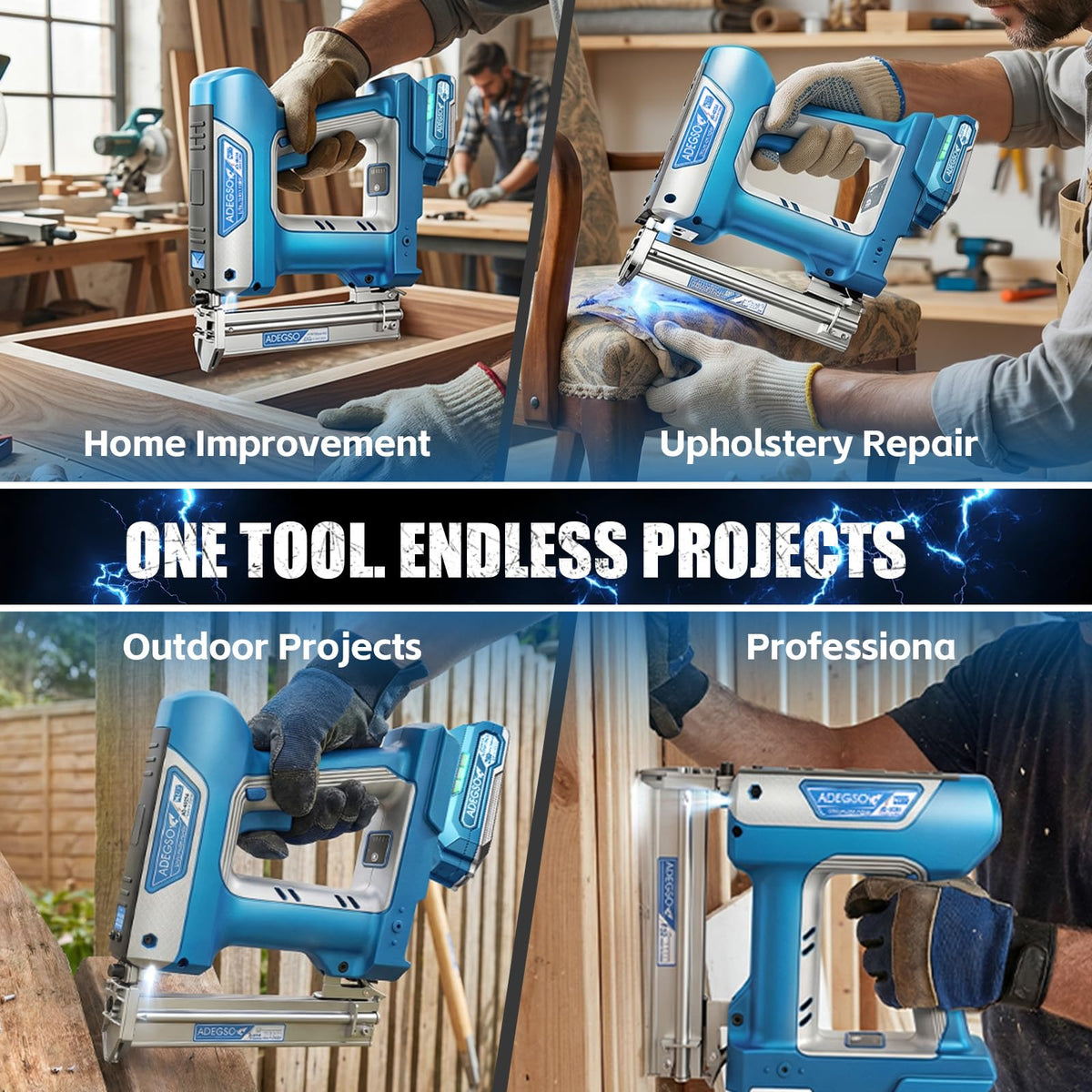 18 Gauge 2-in-1 Cordless Brad Nailer Stapler P28985