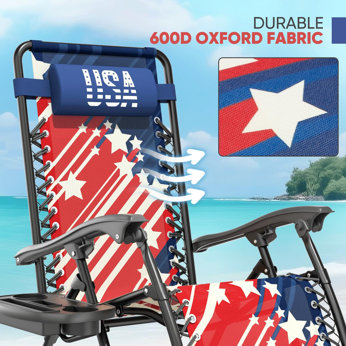 Zero Gravity Reclining Camping Chairs 2 Pack N957797