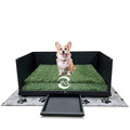 Dog Grass Pad with Tray, 30" X 20", with 2 Reusable Grass Pads S8685