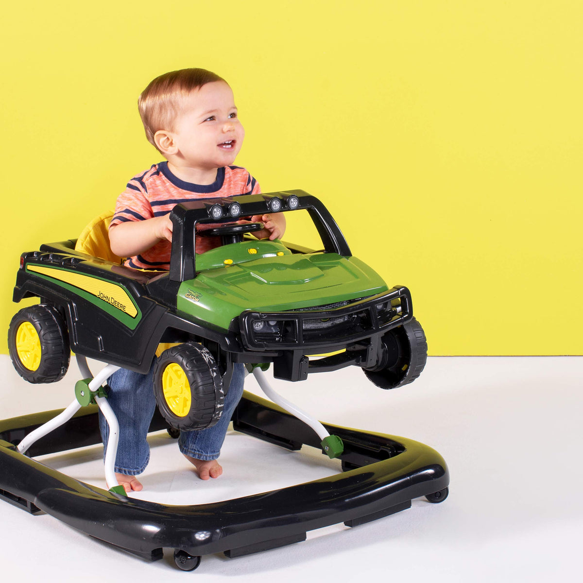 Green Baby Activity Center & Push Walker with Steering Wheel Toy F445516