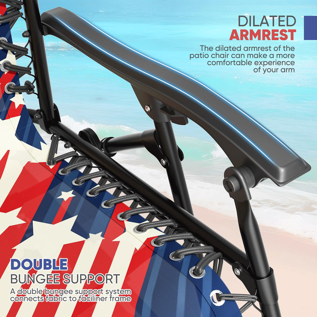 Zero Gravity Reclining Camping Chairs 2 Pack N957797