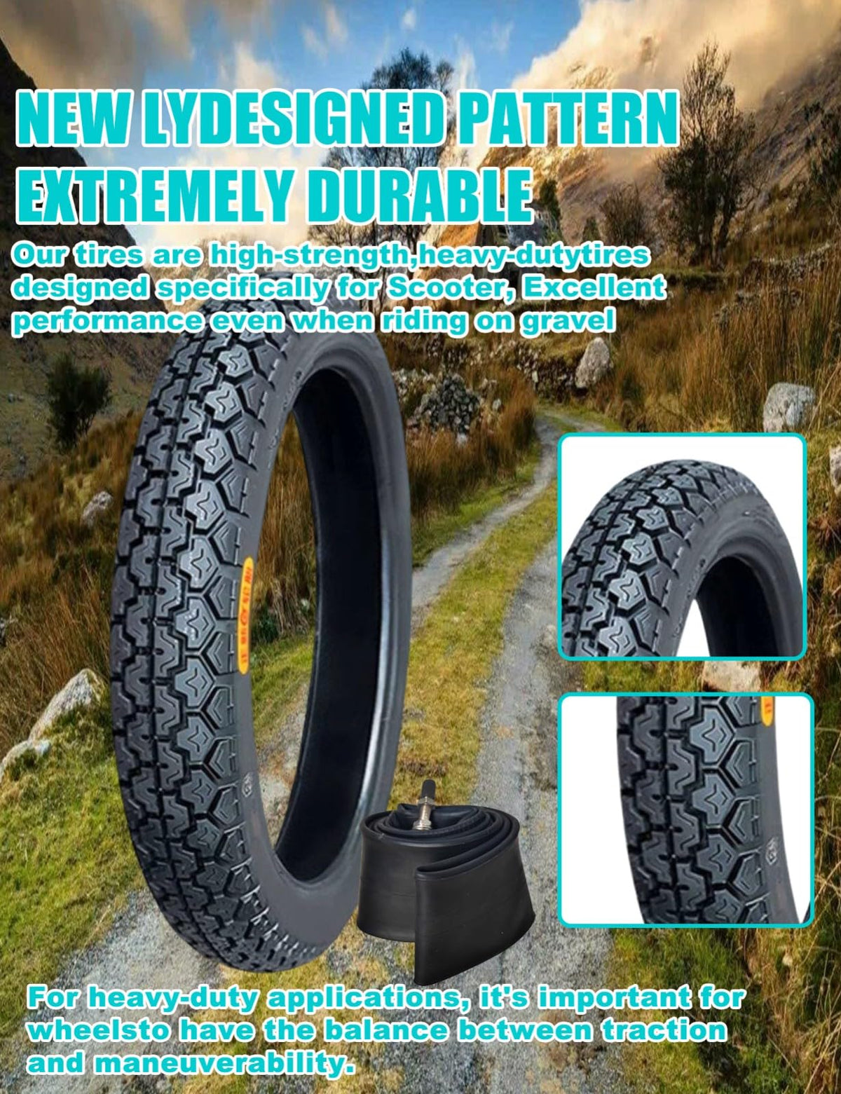17 Dirt Bike Tire and Tube Set L4640