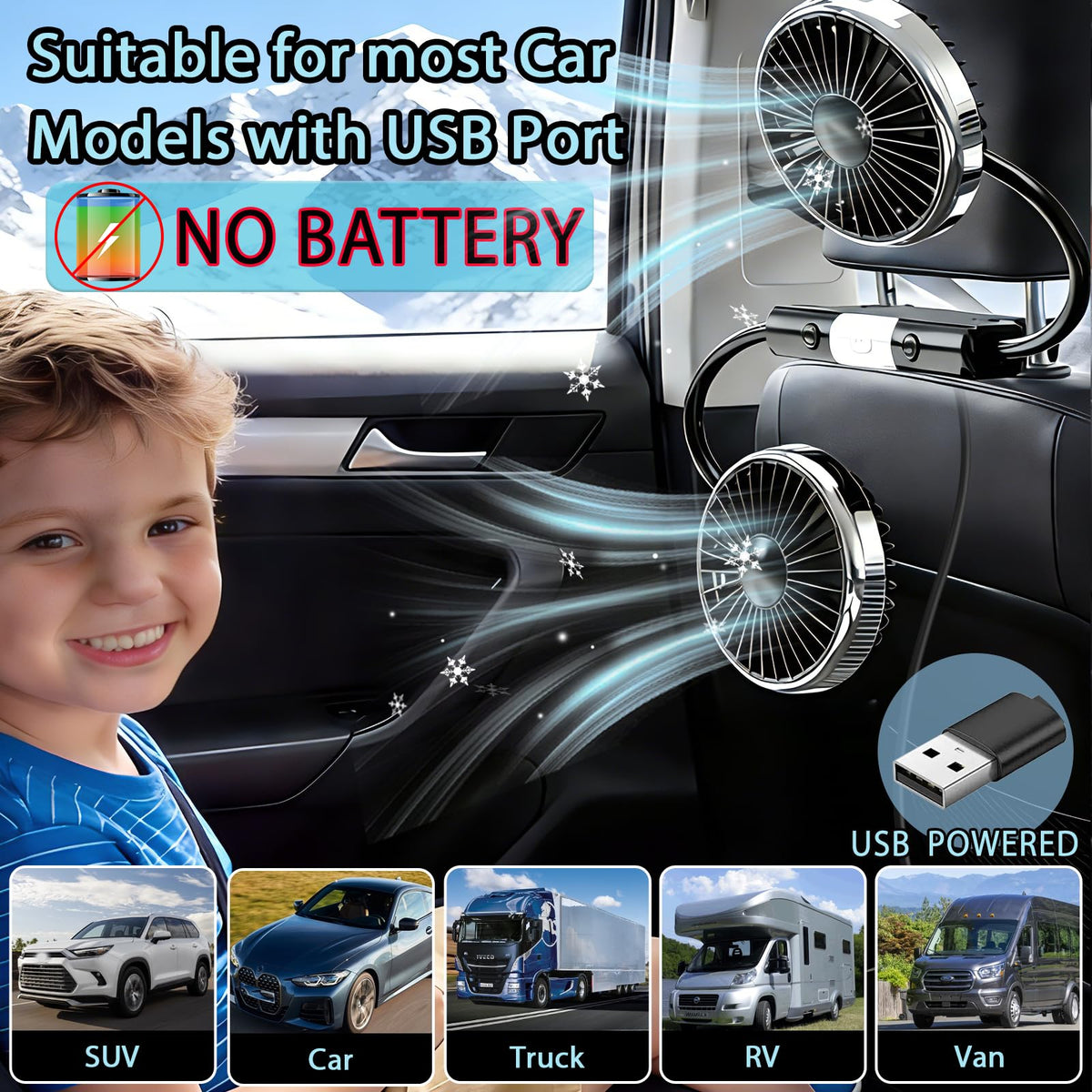 Car Backseat Fans N337974