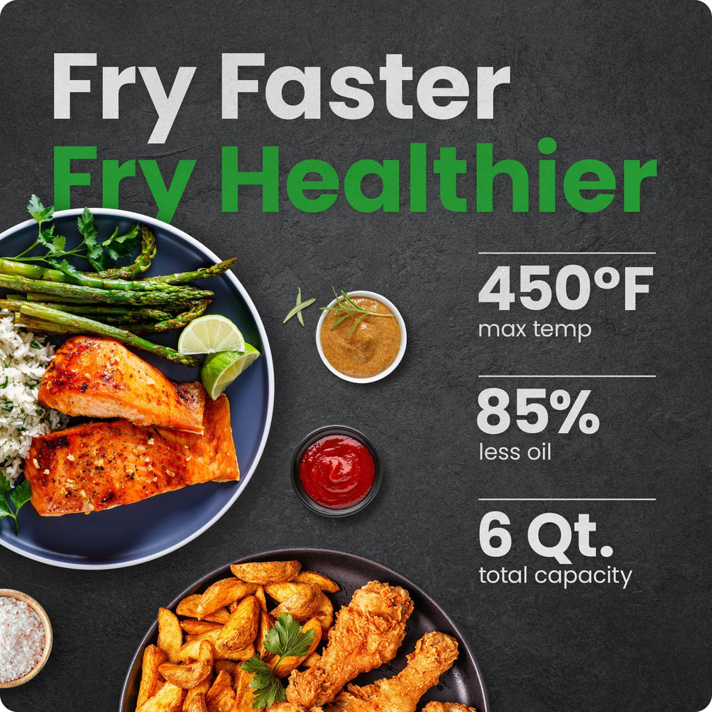 6 QT Compact Nonstick Air Fryer W2851