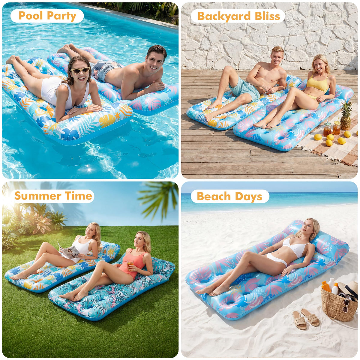3 Pack Inflatable Pool Floats Q751489