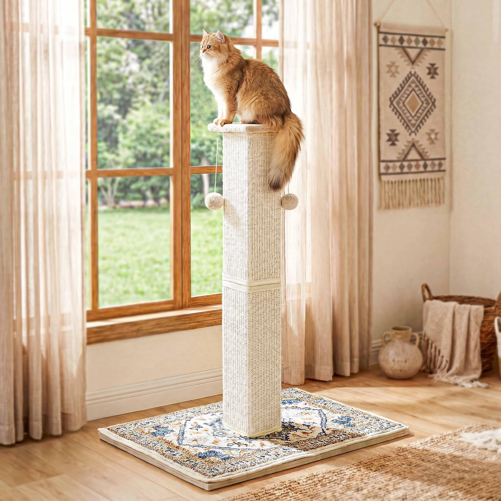 Tall Cat Scratching Post with Carpet I21984