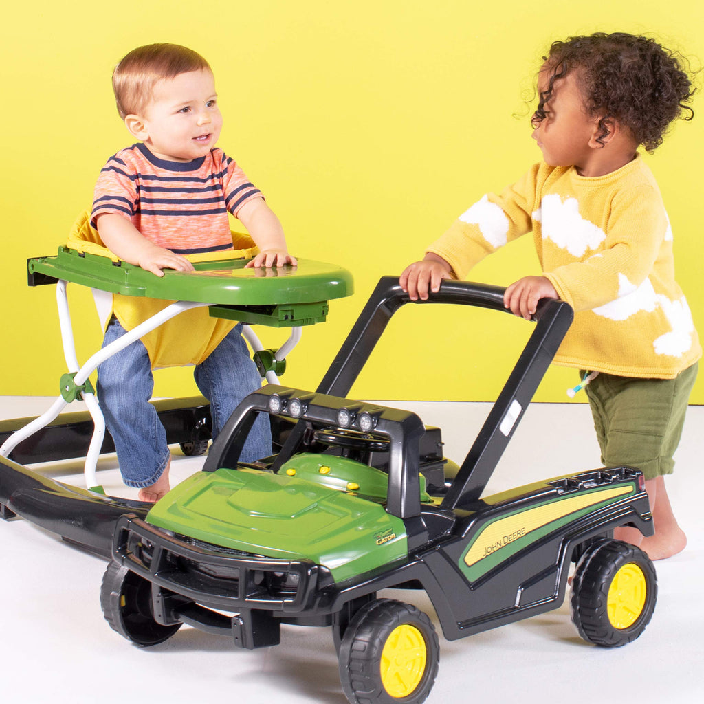 Green Baby Activity Center & Push Walker with Steering Wheel Toy F445516