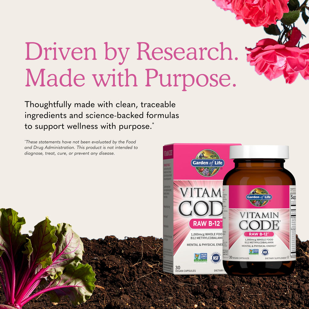Vegan B-12 Methylcobalamin 30 Capsules F7005