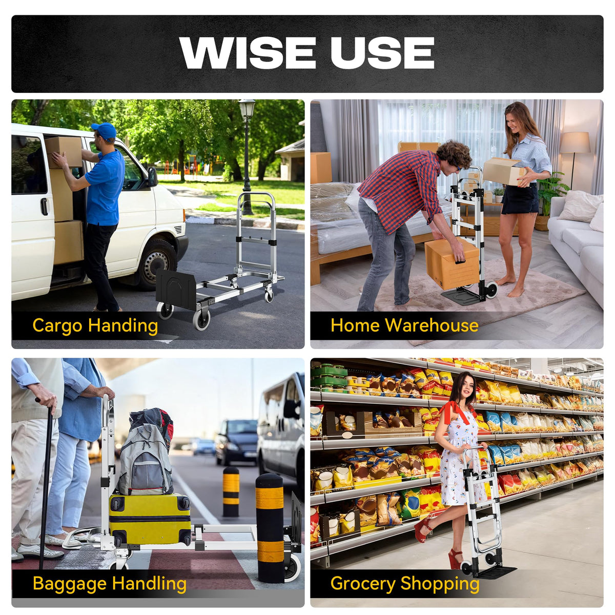 3-in-1 Convertible Dolly Cart C86107