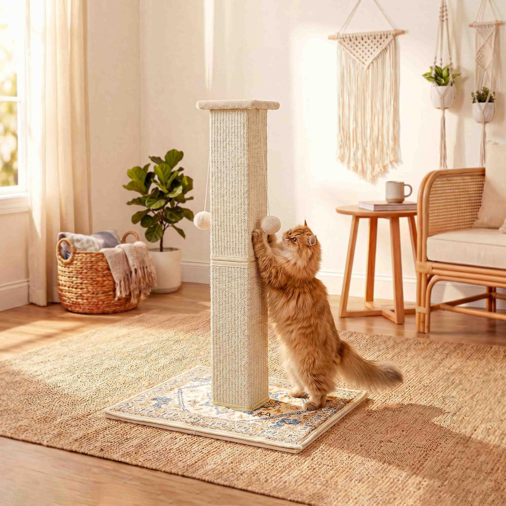Tall Cat Scratching Post with Carpet I21984